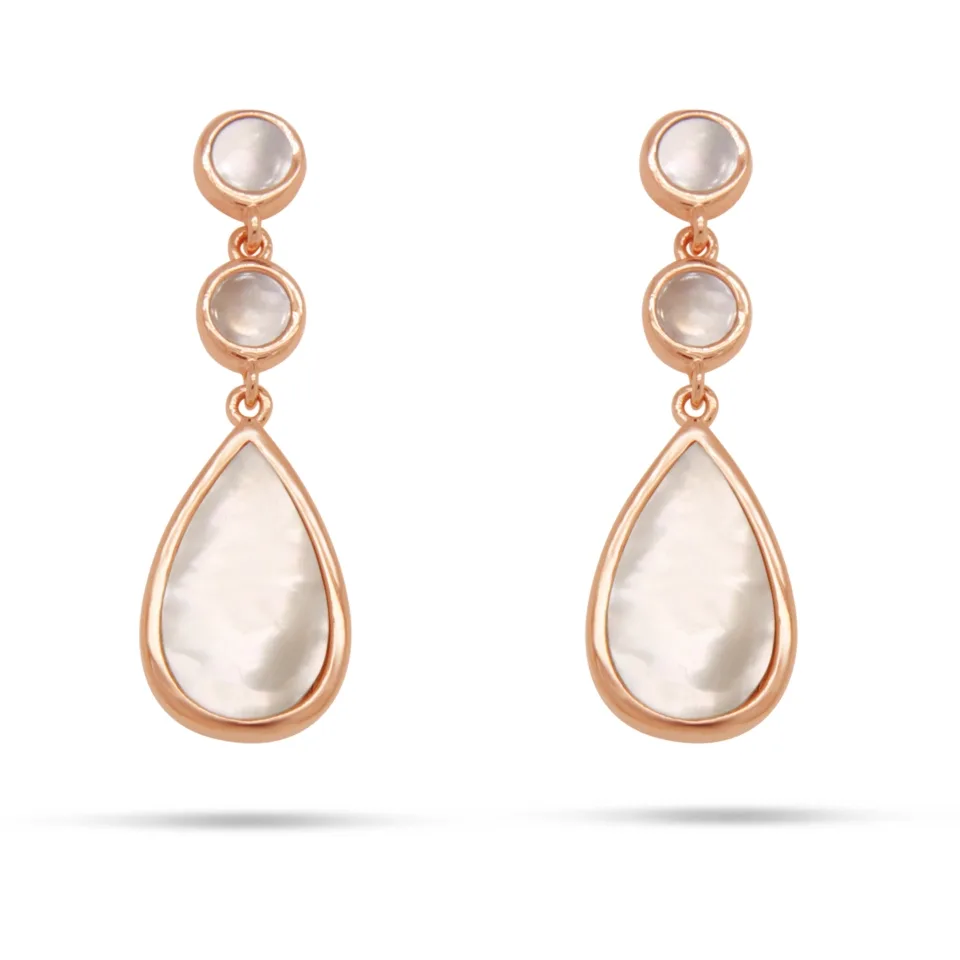 Silver Rose oorbellen EA2160MOP