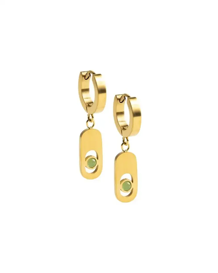 Didyma KE2 Kefi Gold Green Oorbellen
