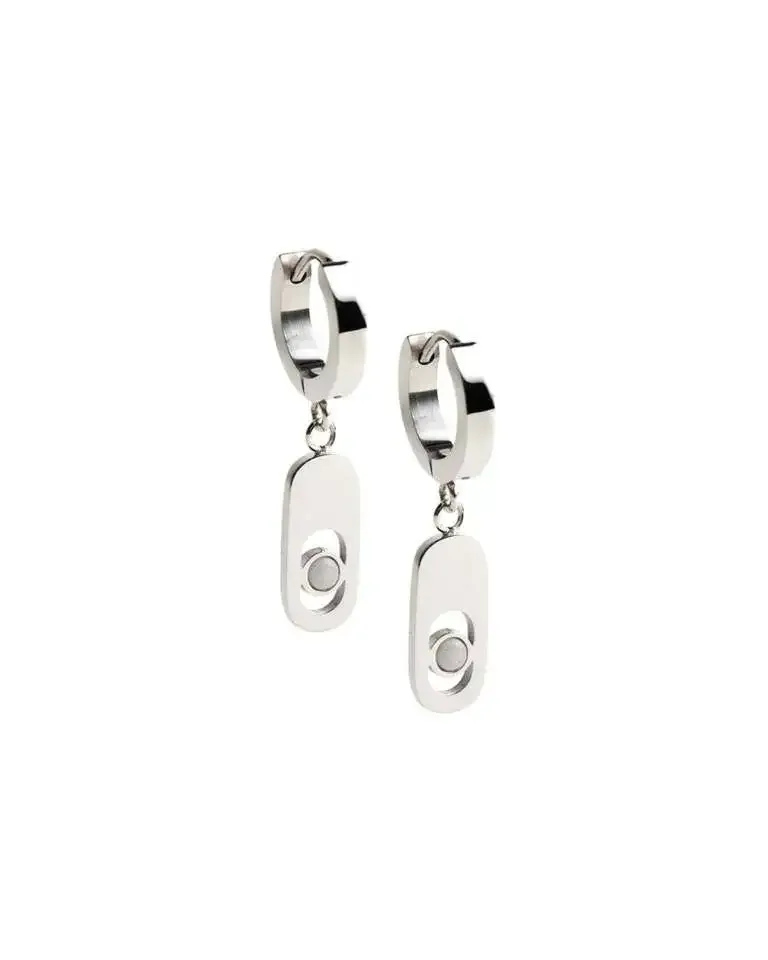 Didyma KE1 Kefi Silver White Oorbellen