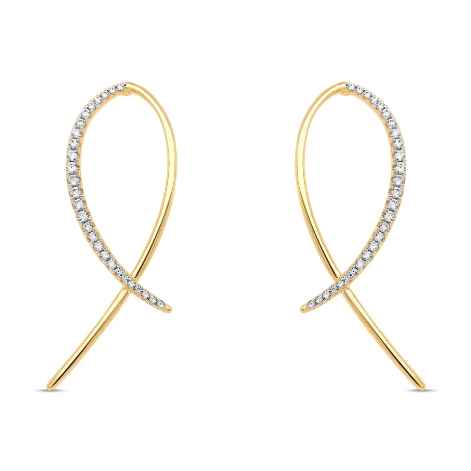 Silver Rose oorbellen EA2186G