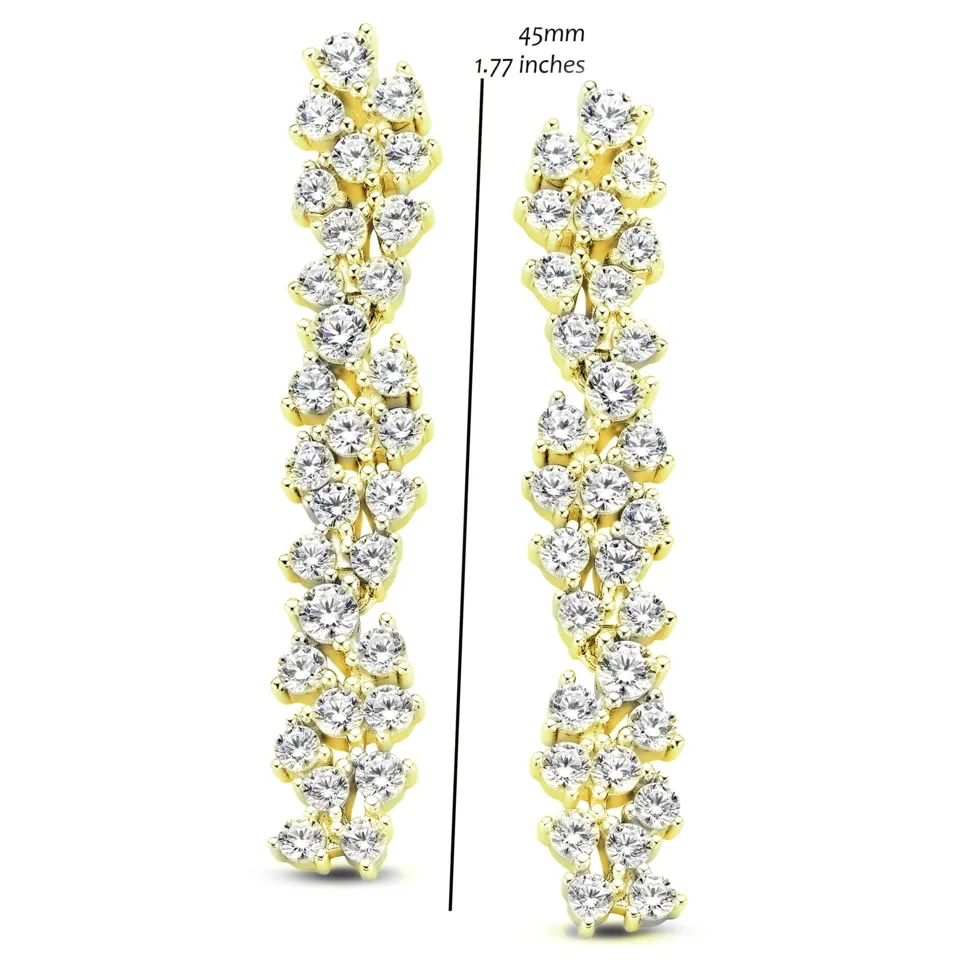 Silver Rose Oorbellen EA2195G
