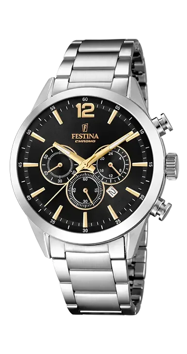 Festina Herenhorloge F20343/4 Timeless Chronograph, 5 Atm
