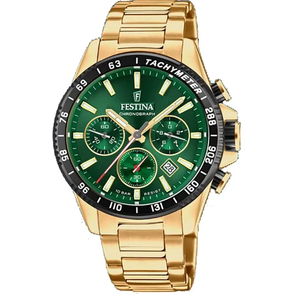 Festina Herenhorloge F20634/4 Timeless Chronograph, 10Atm