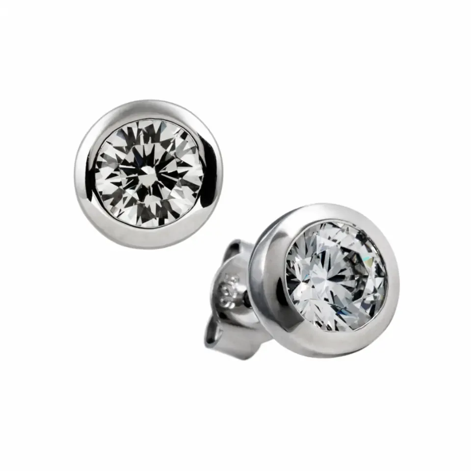 Diamonfire Oorbellen 62-1774 met zirconiumsteen 0,50 karaat grootte
