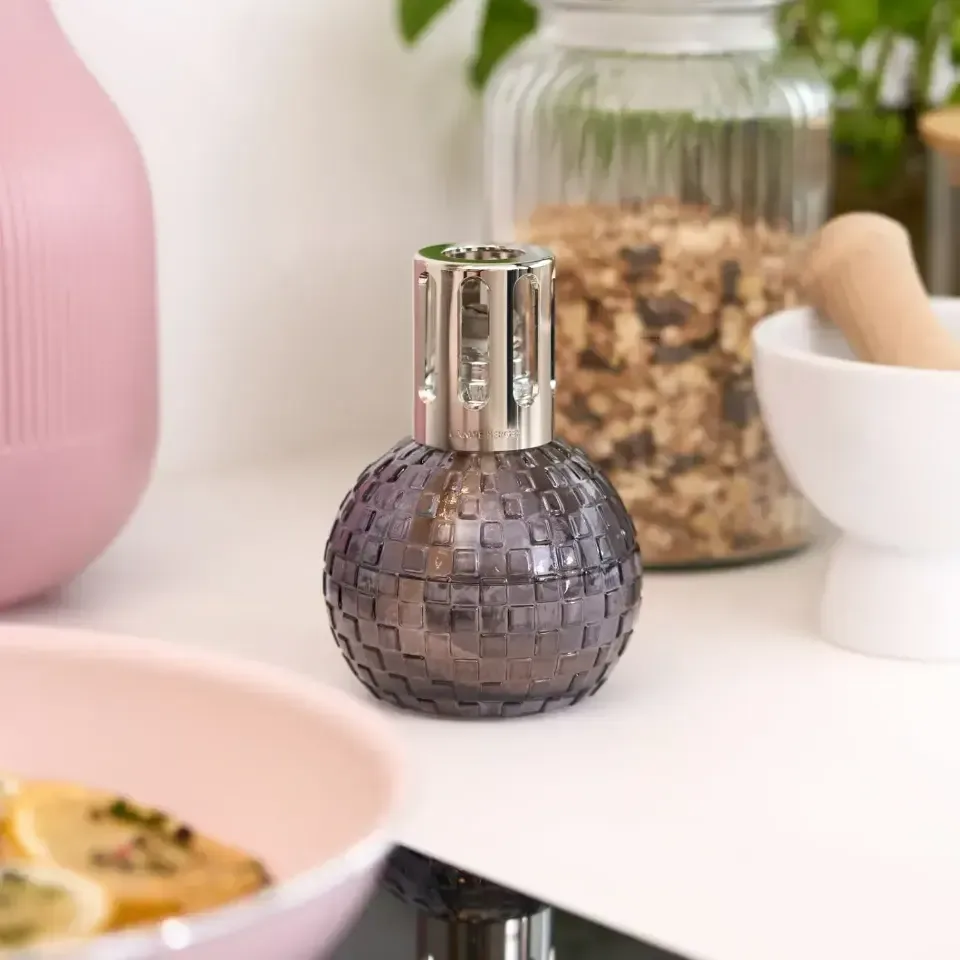 set Lampe Berger Disco grise + 250 ml  poussière d'ambre