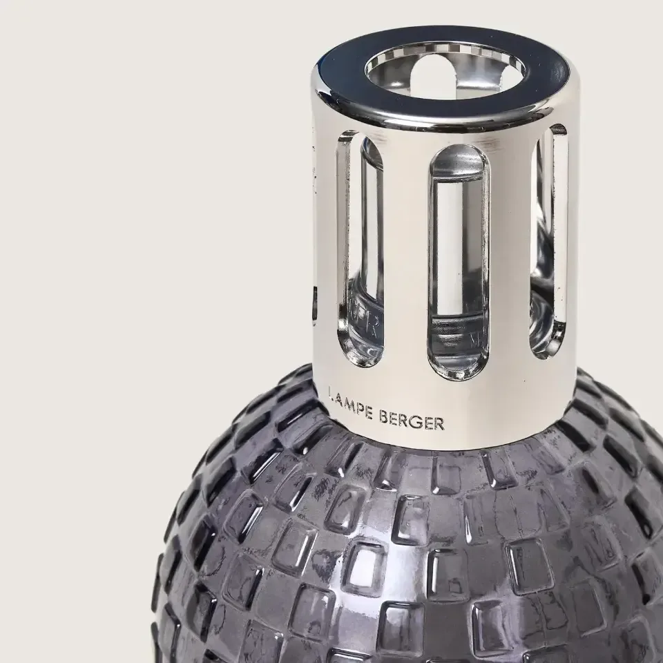 set Lampe Berger Disco grise + 250 ml  poussière d'ambre
