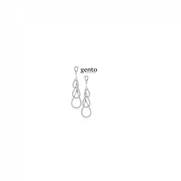 Zilveren Oorbellen Gento Jewels FB04n