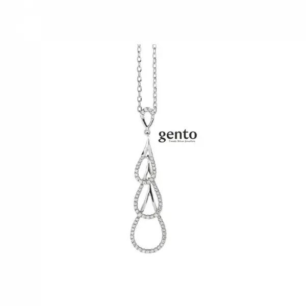 Zilveren Kettingen & Hangers Gento Jewels FBO3/43n