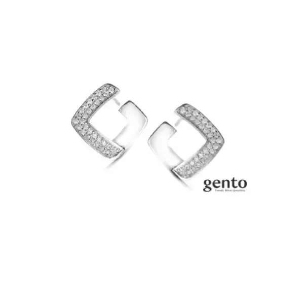 Zilveren Oorbellen Gento Jewels FB71
