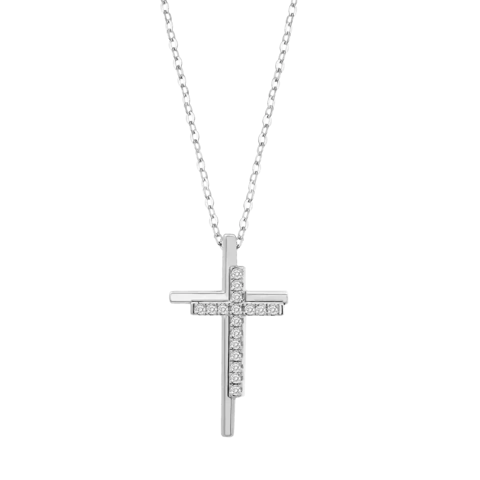 Lotus Silver Zilveren Ketting met kruisje LP3824-1/1