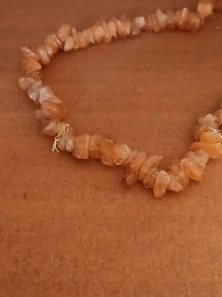 Edelsten: Carneool Split ketting