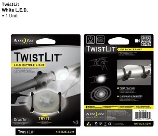 Nite Ize TwistLit Led Fiets Lampje Wit TLT-03-02