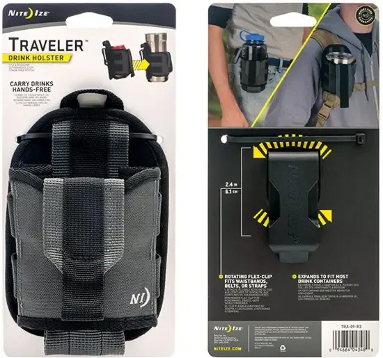 Nite Ize Traveler Drink Holster Drank Houder voor blikjes en flesjes TRA-09-R3