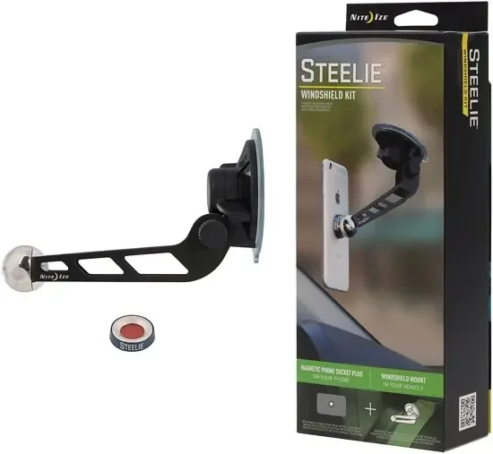 Steelie Windshield Kit Smartphone Zuignap voor Magnetisch telefoon Montage Systeem voor in de auto STWSK-01-R8