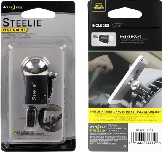 Steelie Vent Mount component Ventmount voor Magnetisch telefoon Montage Systeem STVM-11-R7