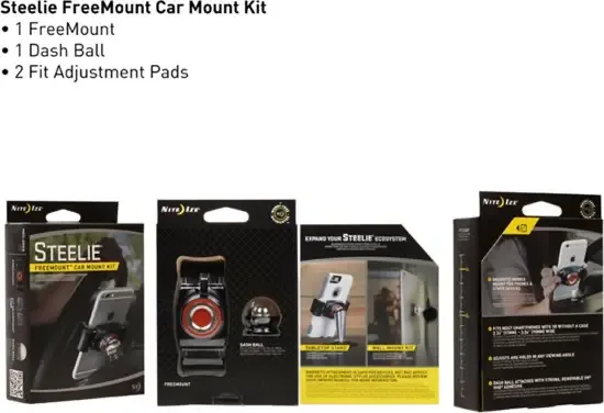 Steelie FreeMount Dash Kit Smartphone Magnetisch telefoon Montage Systeem voor in de auto STFD-01-R8