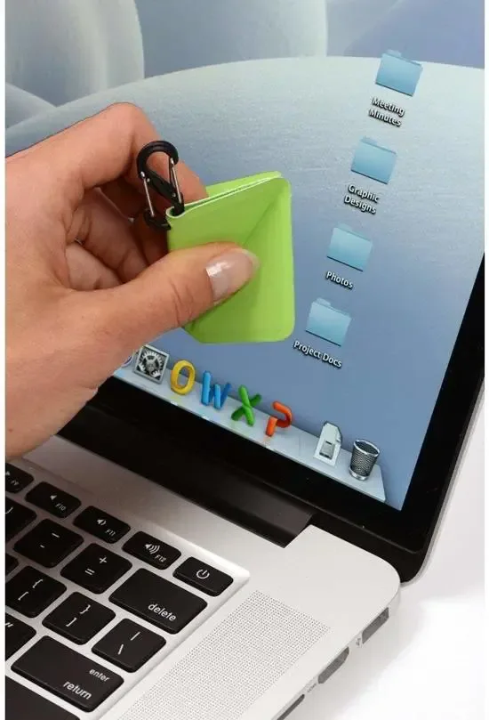 Nite Ize ScreenSkate mini doekje om scherm Smartphone te reinigen Groen SSK-17-R7