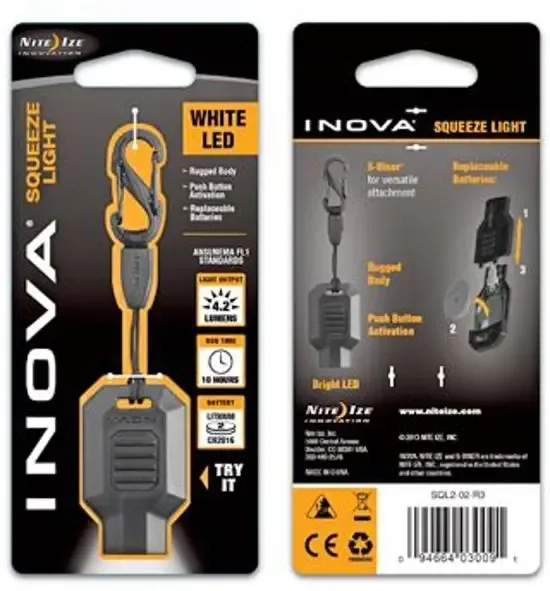 Nite Ize Squeeze Led Lampje Wit klein Led Lampje SQL2-02-R3