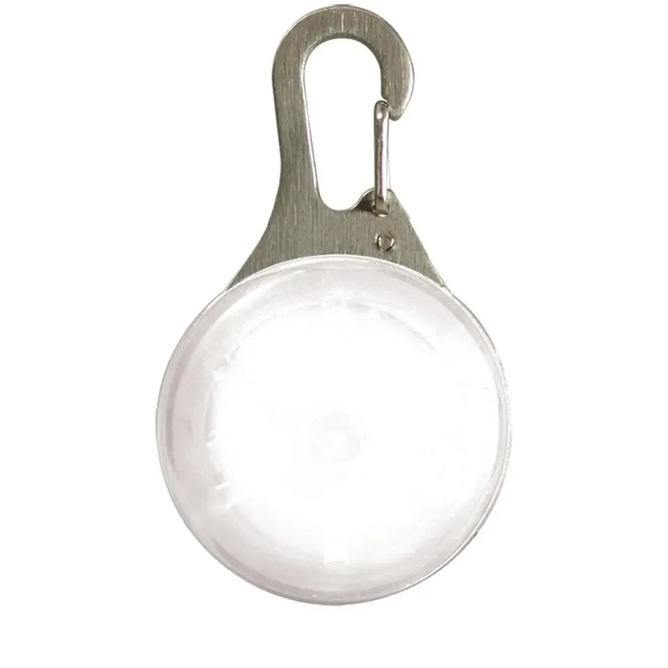 Nite Ize SpotLit Led karabijnhaak Lampje Roestvrij Staal / Witte Led SLG-02-R6