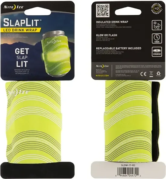 Nite Ize SlapLit Isolerende Led Drink Wrap Groen SLDW-17-R3