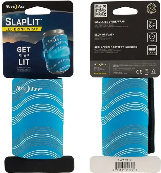 Nite Ize SlapLit Isolerende Led Drink Wrap Blauw SLDW-03-R3