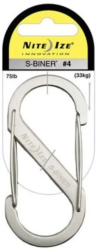 Nite Ize S-Biner Size #4 Roestvrij Staal Karabijnhaak SB4-03-11