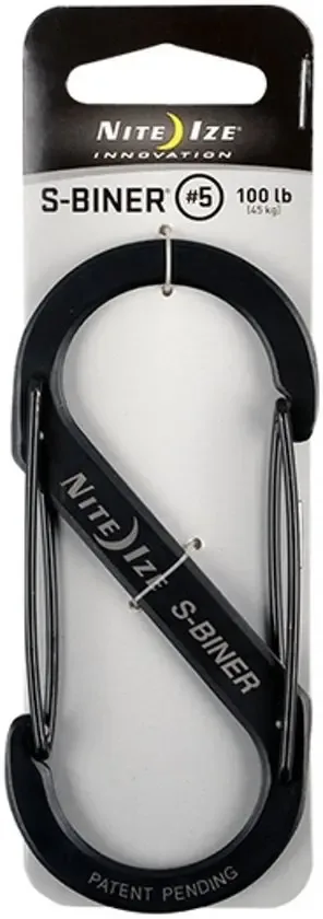 Nite Ize S-Biner Size #5 Zwart Karabijnhaak SB5-03-01