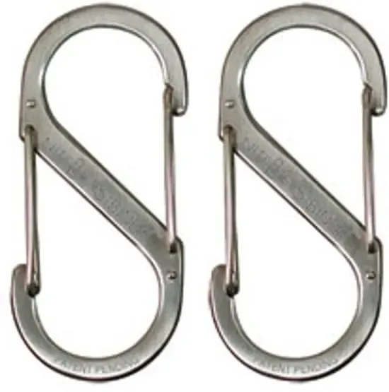 Nite Ize S-Biner Size #1 Roestvrij Staal Karabijnhaak  2 Stuks SB1-2PK-11