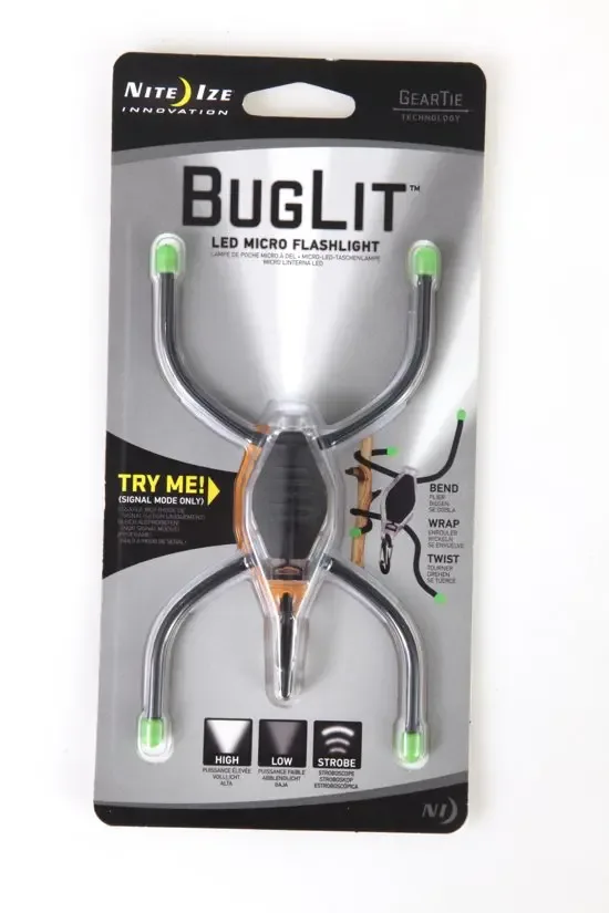 Nite Ize BugLit Helder Zwart Benen Lime Voeten Led Lampje BGT02-07-1701