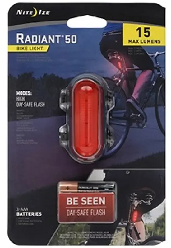 Nite Ize Radiant 50 Fiets lamp Rood R50BA-10-R7