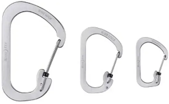 Nite Ize SlideLock Carabiner 3 Stuks Roestvrij Staal CSLC-11-R6
