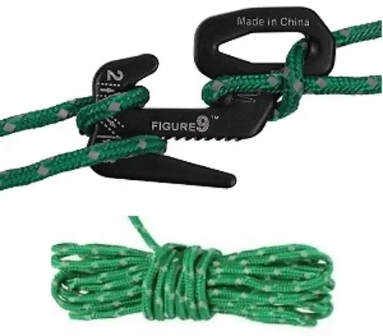 Nite Ize Figuur 9 Tent Line Kit organisator F9T4-03-01 Koordspanner