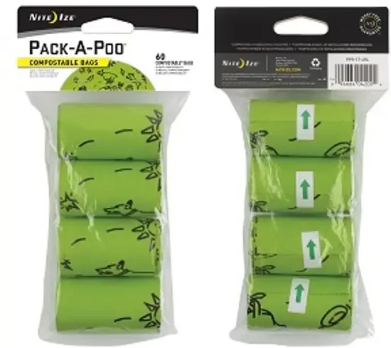 Nite Ize Pack-A-Poo Refill Bags Composteerbare zakjes voor Honden poep 4 Stuks PPR-17-4R4