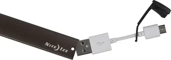 Nite Ize Power Key Micro USB Smoke oplaadkabel Smartphone in een metalen behuizing PKYU-09-R7