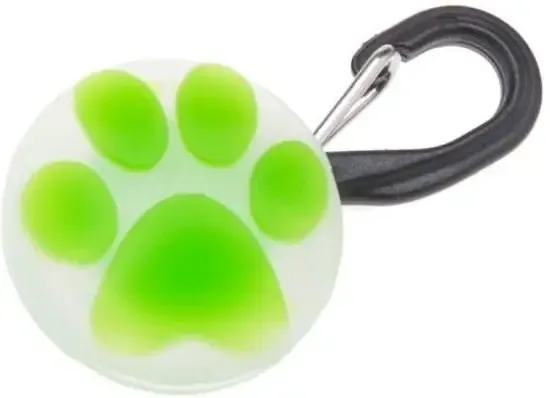 Nite Ize Petlit Dog Led Collar Light Groen Paw klein Led Lampje voor aan de halsband van de Hond PCL02-03-17PA