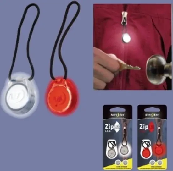 Nite Ize ZipLit Led Zipper Pull Witte Led lampjes voor de jas 2 Stuks NZL2-07-02