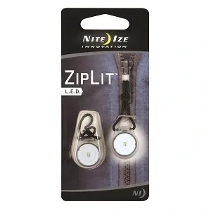 Nite Ize ZipLit Led Zipper Pull Witte Led lampjes voor de jas 2 Stuks NZL2-07-02