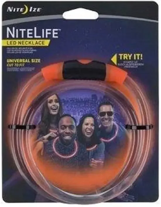 Nite Ize Nitelife Led Ketting Oranje Ideaal voor op Festivals of aan Zee NHOH-19-R3