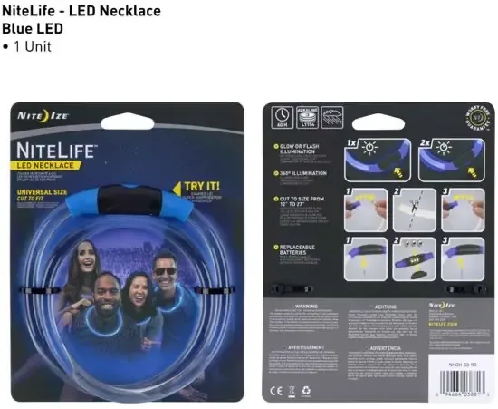 Nite Ize Nitelife Led ketting Blauw Ideaal voor op Festivals of aan Zee NHOH-03-R3