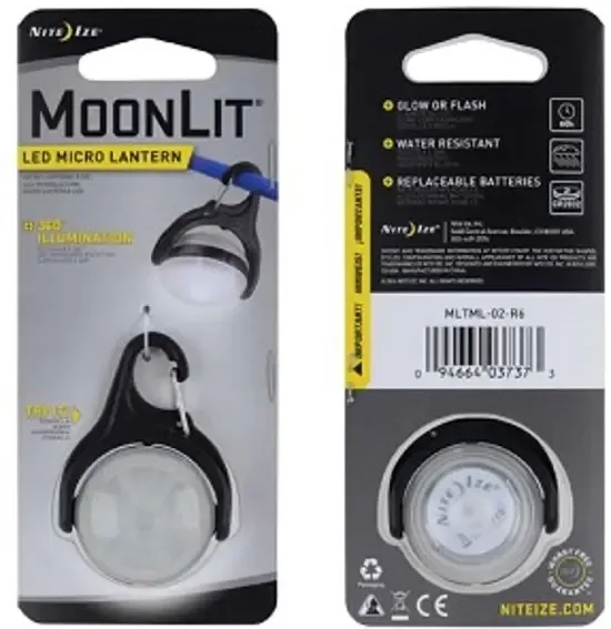 Nite Ize MoonLit Led Micro Lantern klein Wit Led Lampje MLTML-02-R6