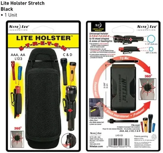Nite Ize Lite Holster Stretch opbergtas voor zaklamp LHS-03