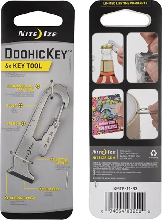 Nite Ize doohickey 6x Key Tool Roestvrij Staal KMTP-11-R3