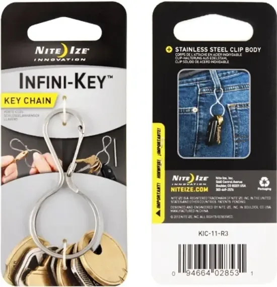 Nite Ize Infini-Key Roestvrij Stalen sleutelhouder KIC-11-R3