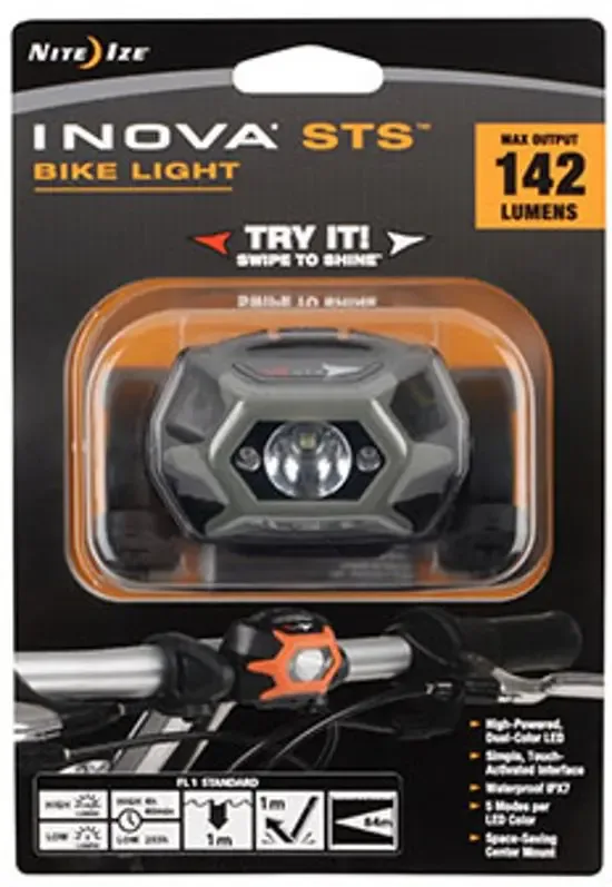 Inova STS Led Fiets lamp Charcoal 142 Lumen HLSBA-09-R7