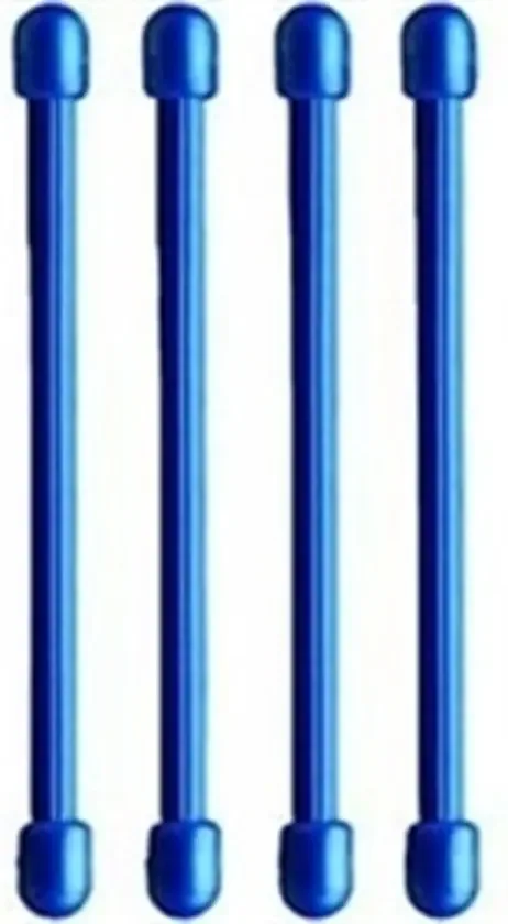 Nite Ize Gear Tie 3" Blauw 4 Stuks Herbruikbare kabelbinder GT3-4PK-03