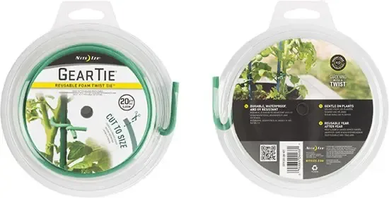 Nite Ize Foam Twist Tie Groen 20 voet Herbruikbare kabelbinder voor de tuin GTF20-28-R7