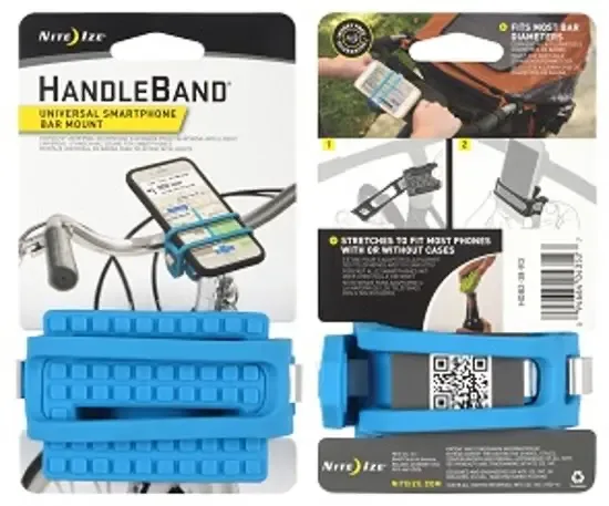 Nite Ize HandleBand Universele SmartPhone houder voor de fietst Blauw HDB2-38-R3