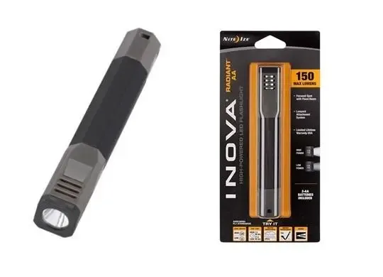 NITE IZE INOVA Radiant AA powered LED FLASHLIGHT R2A-M1-R7-I