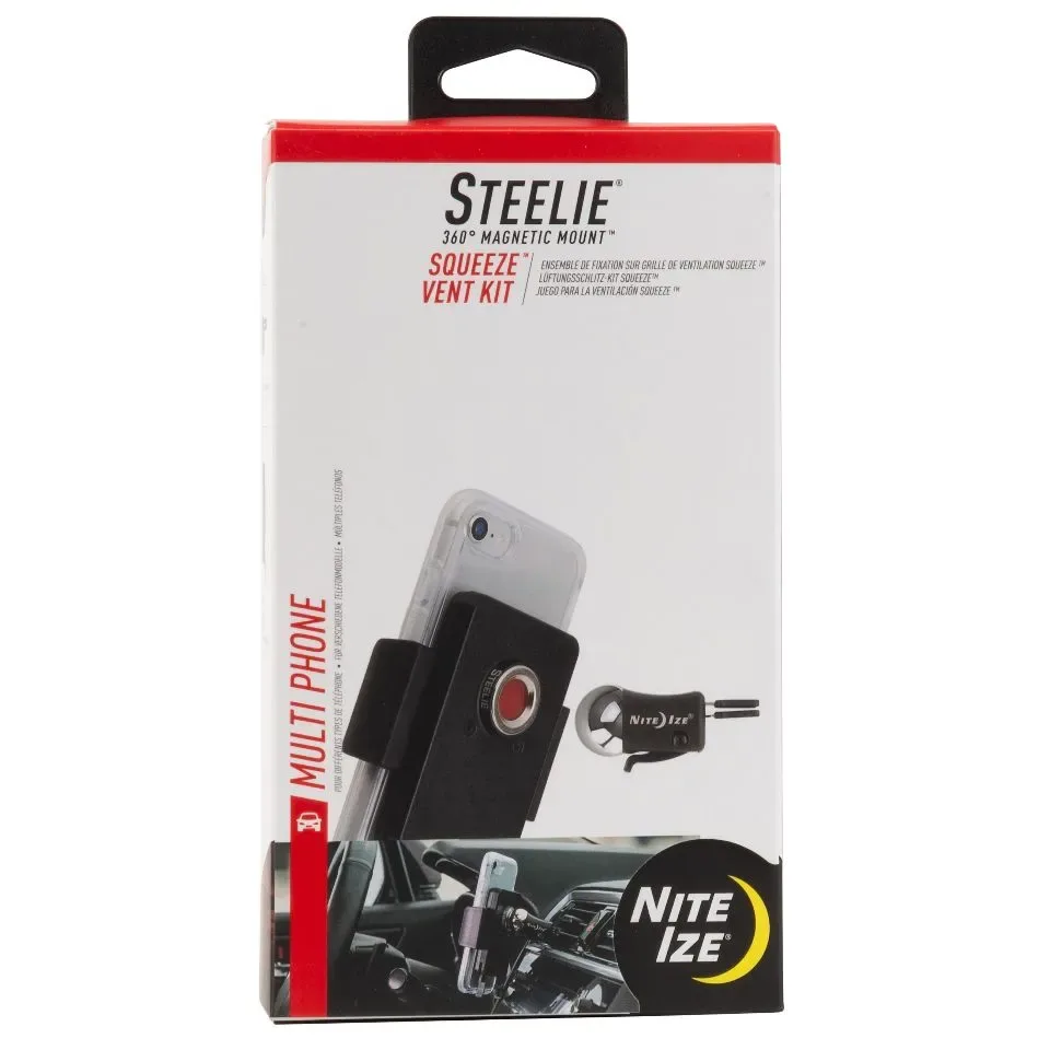 Steelie Squeeze Vent Mount Kit - Magnetisch telefoon Montage Systeem voor in de auto