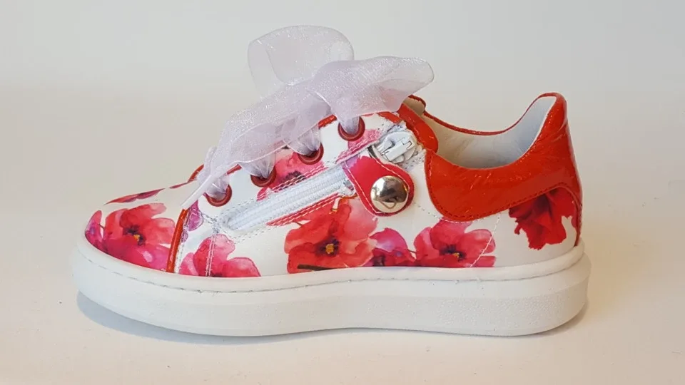 Zecchino d'Oro Sneaker F17-4700 Bloem Rood